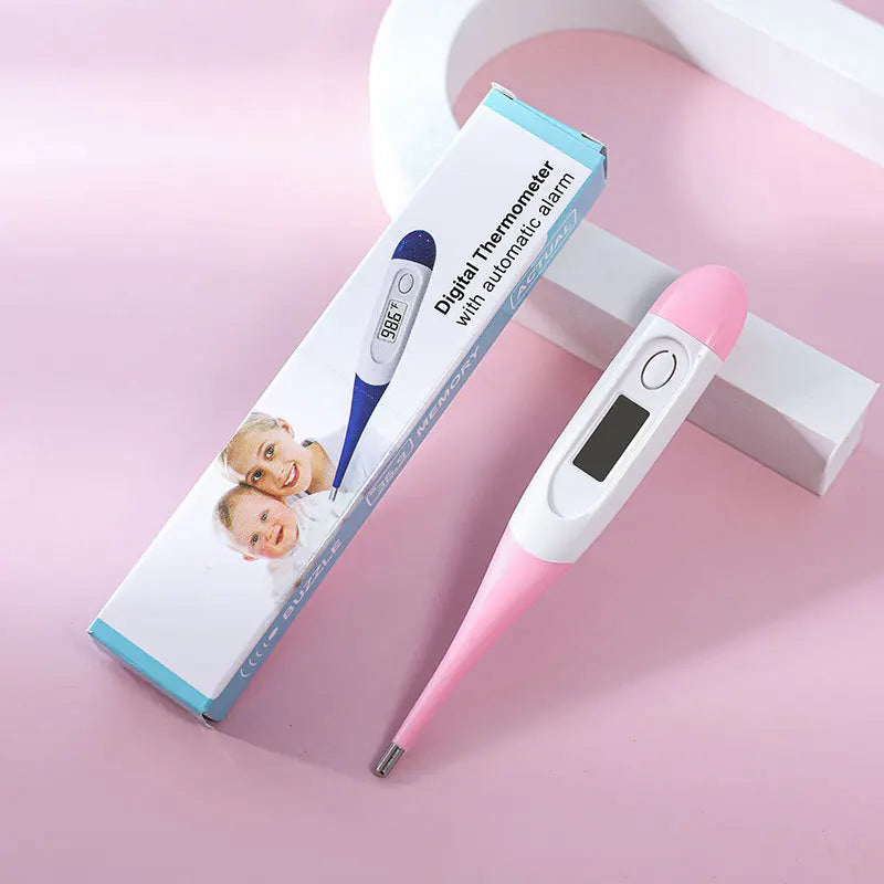 Electronic Digital Thermometer Home Use Soft Head Thermometer Infants Kids Head Mouth Armpit Temperature Measuring Instrument