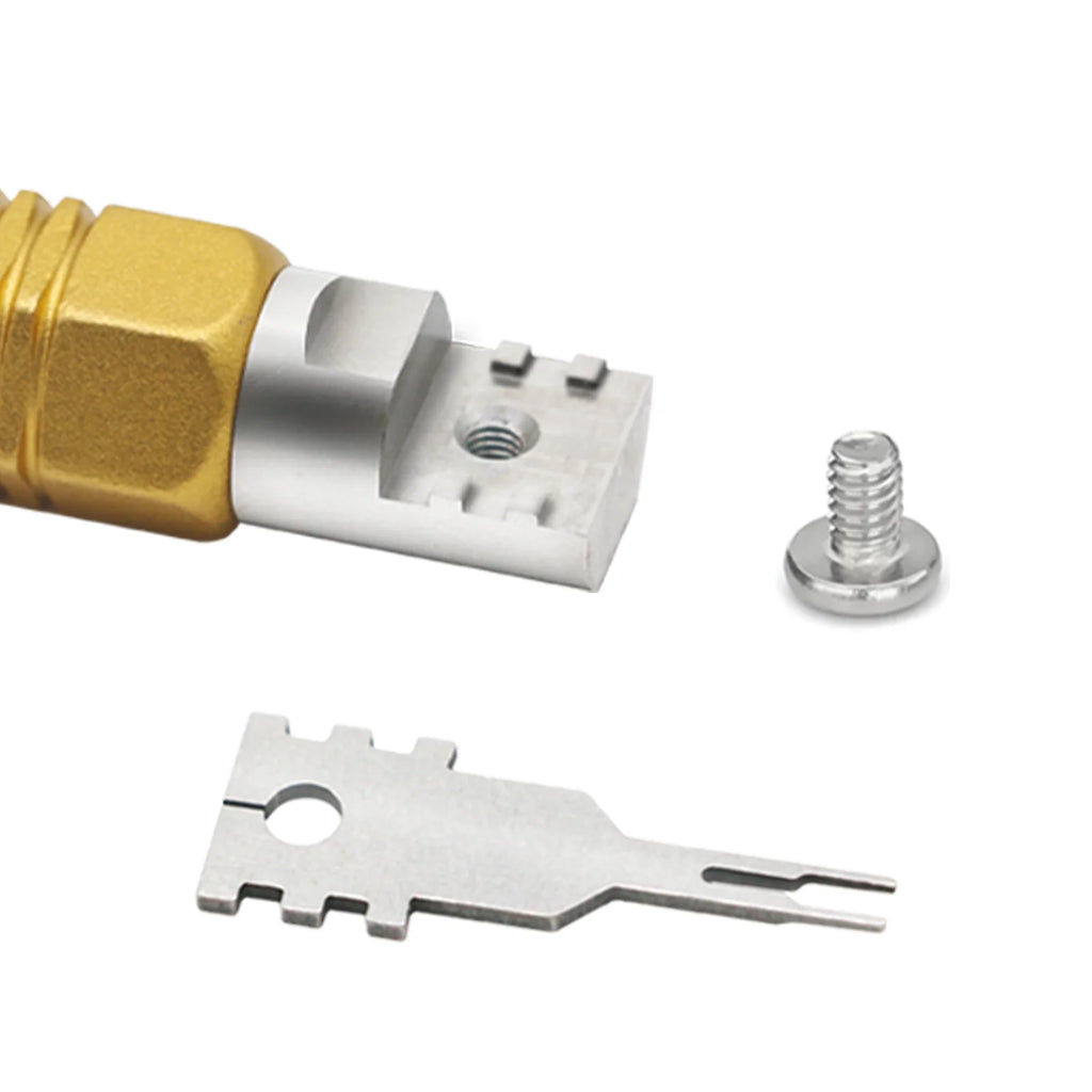 Double headed detachable terminal pin extraction tool suitable for AMP Metri Pack  Molex connectors, and General Motors repair
