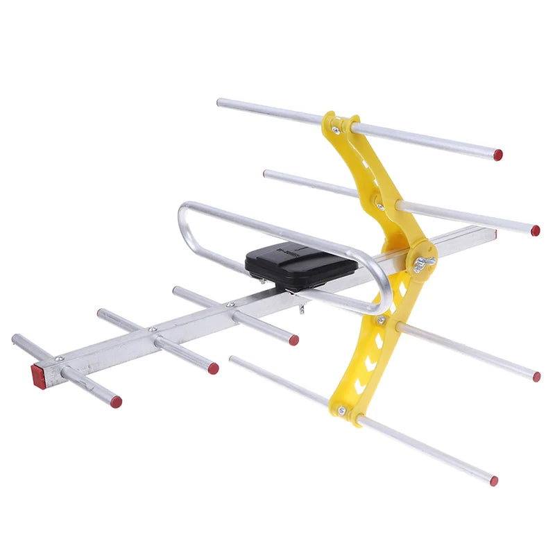 Outdoor 100Mile Amplified 8 Yagi Antenna HD TV 10dB Long Range UHF/VHF/FM HDTV