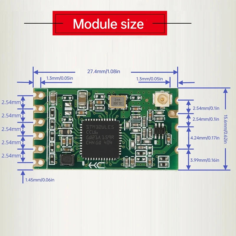 New HC-15 LORA wireless serial communication module for 433MHZ data transmission serial communication UART interface