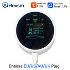 Hot EU/US/AU/UK Plug Safety Smart Home GAS Leakage Sensor Tuya WiFi LPG Leak Alarm Smart Life App Fire Security Detector Control