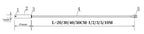 TZW 20CM 30CM 40CM 50CM 1M 2M 3M 5M 10M NTC Thermistor Temperature Sensor Waterproof Probe Wire 10K 1% 3950 W1209 W1401 Cable