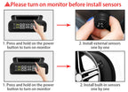 E-ACE K07 TPMS Solar Sensor Intelligence Wireless Tire Pressure Monitoring System Temperature Warning With 4 Sensors