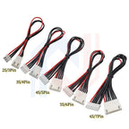 JST XH 2.54mm Pitch 2s/3s/4s/5s/6s/7s/8s 22AWG Silicone Wire Lipo Balance Wires Extension Cable Connector XH2.54 Male to Female
