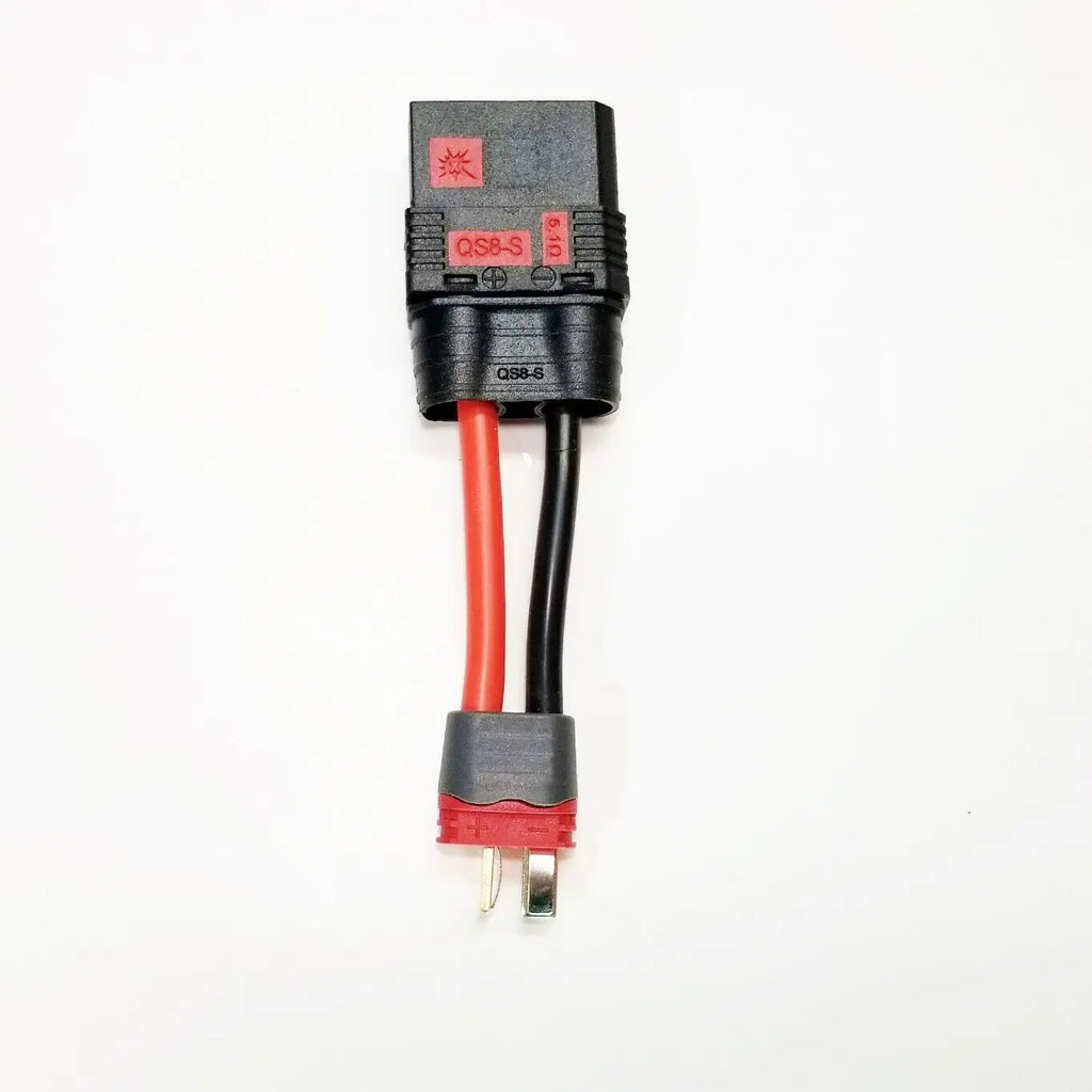 50mm 8/10/12AWG QS8-S Female To XT90 XT60 TRX EC5 Male Plug Anti-Ignition Conversion Cable Silicone Wire for RC Drone Aircraft