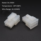 10pc 5557-P 4.2mm/0.165" Automotive Wiring Harness Dual Row Male Plug Housing Conn 2x1-2x12P for PC Graphic Card PCI-E ATX Power