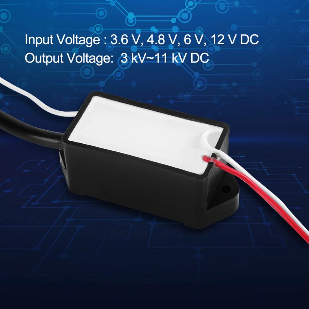 3.6/4.8/6/12V Pulse Coil Module, DC3.6V/4.8V/6V/12V High Voltage Pulse Generator DC 3kV-11kV Super Electric Arc Module