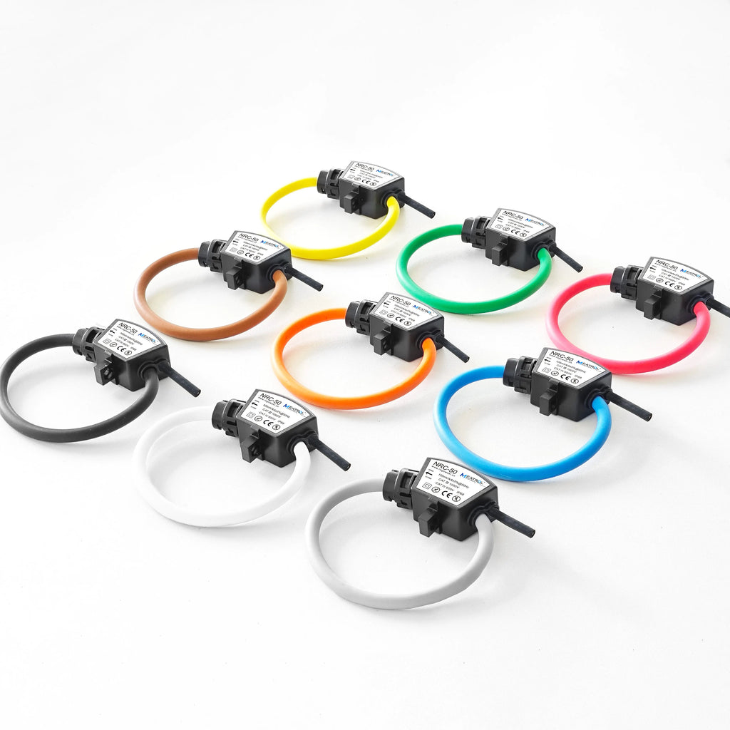 With 4 rings Three Phase Industrial Rogowski Coil Flexible Current Transformer 0.5% Accuracy Current Sensors