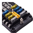8 Way 12 Way 16 Way Blade Fuse Box 12V/24V Automotive Fuse Holder for Car Truck Boat