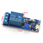 Javino 1/5/10Pcs Smart Electronics 5V-30V Micro USB Power Adjustable Delay Relay Timer Control Module Trigger Delay Switch