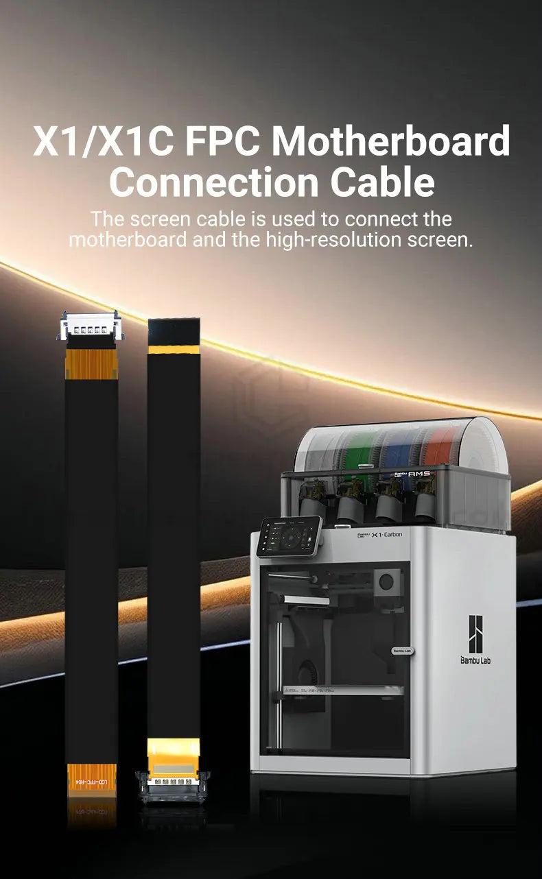 For Lab X1/X1C Display Connector Flex Cable for X1 Series Touch Screen Cable FPC Cable from AP Board to LCD Replace