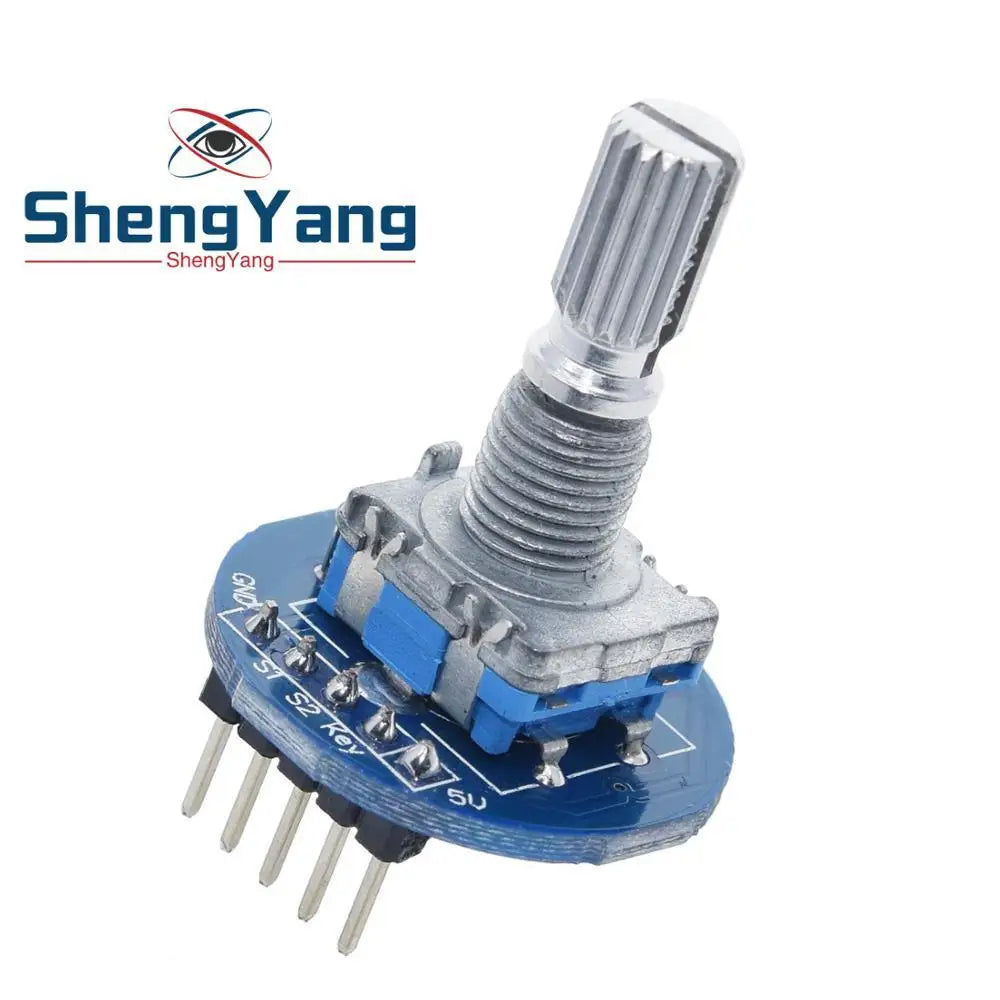TZT Rotary Encoder Module for Arduino Brick Sensor Development Round Audio Rotating Potentiometer Knob Cap EC11