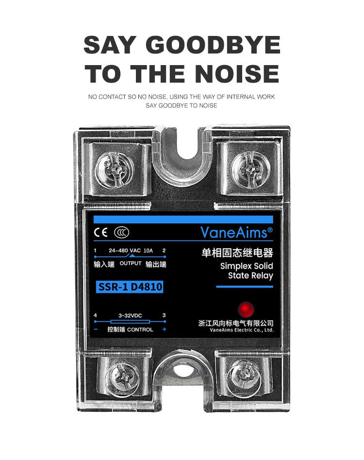 SSR-25DA SSR-40DA SSR-40AA SSR-40DD SSR 10A 25A 40A 60A 80A 100A DD DA AA Solid State Relay Module for PID Temperature Control