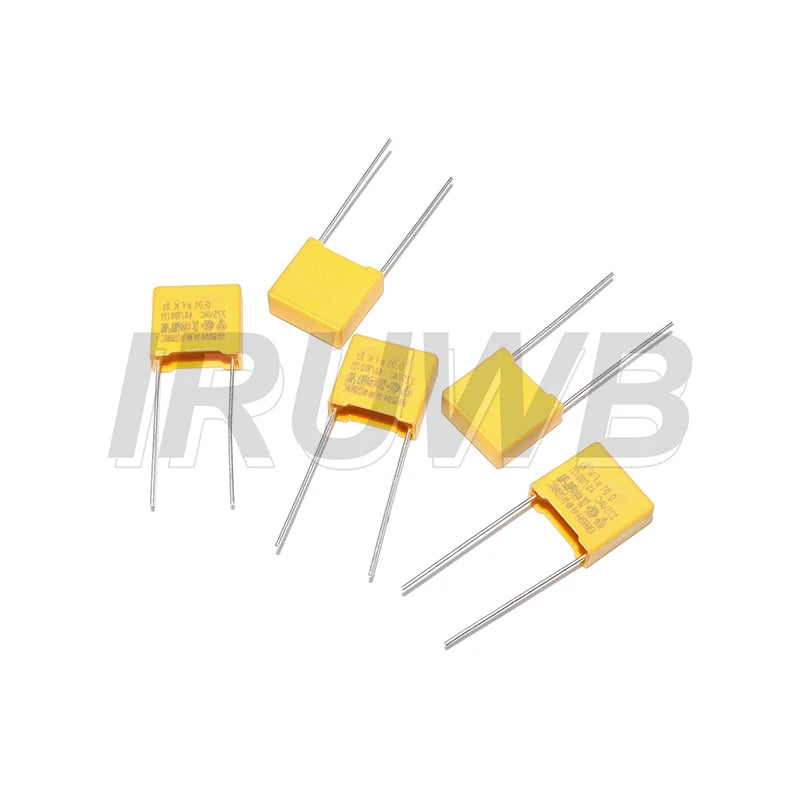 50pcs 275VAC 10Values Each 5pcs 1NF - 1UF Polypropylene Film X2 Safety Capacitor Assorted Kit
