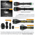 UniqueFire 1508 T38/T50/T67/T75 5W IR850NM 940NM Hunting Flashlight Night Vision Light Infrared illuminator Outdoor Night Hunter