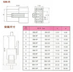 10set/200pcs SM 2.54mm Pitch 2/3/4/5Pin Male Female Head Plug Housing Pin Header Crimp Terminals Connector SM-2P SM-2R