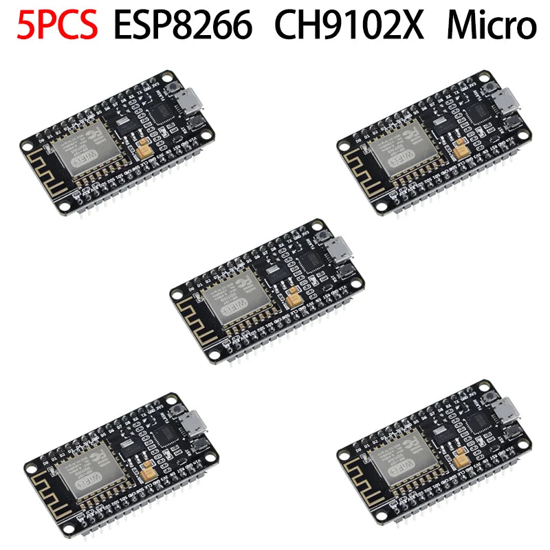 ESP8266 Wireless Module CH340/CP2102/CH9102X NodeMcu V3 V2 Lua WIFI Internet of Things Development Board Based ESP-12E ZY8266