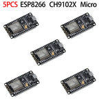 ESP8266 Wireless Module CH340/CP2102/CH9102X NodeMcu V3 V2 Lua WIFI Internet of Things Development Board Based ESP-12E ZY8266