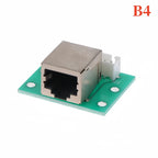TZW 1Pcs RJ45 Adapter Board To XH2.54 Modular Ethernet Connector Adapter Network Interface + Breakout Board + Pin Header