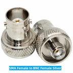 SMA to BNC Adapter SMA Male Plug to BNC Female M/F Radio Antenna Connector RF Converter M/F Radio Antenna Adapters Kit Coaxial