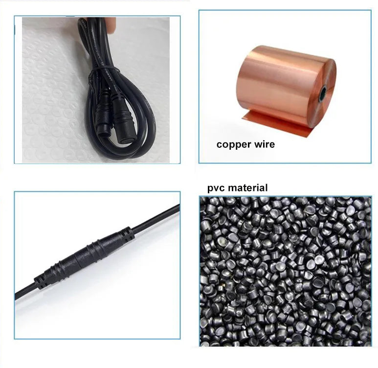 M8 6Pin 8Pin E-bike Line Electric Bicycle Waterproof Connector 1M Speed Sensor Male to Female Extension Cable 28awg 0.7A