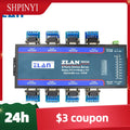 ZLAN5843A 8 port RS232 RS485 to Ethernet TCP/IP Modbus industrial multiple Ethernet serial server