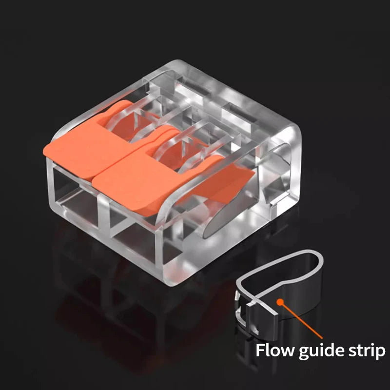 30-100 Pcs Cable Wire Connectors Mini Quick Terminal Block Electrical Connectors Reusable Type Quick Plug-in Terminals