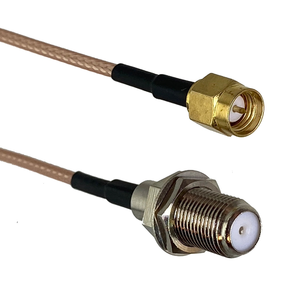 RG316 F TV to F SMA RP SMA Male plug & Female jack Straight & Right Angle RF Jumper pigtail Cable 4inch~10FT