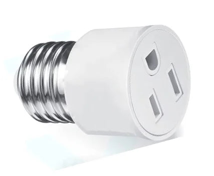 2pc E26 E27 Screw B22 Bayonet Rated 220V6A  Lamp Holder Light Base Socket to US EU AC Power Cord Outlets Plug Adapter Converter