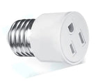 2pc E26 E27 Screw B22 Bayonet Rated 220V6A  Lamp Holder Light Base Socket to US EU AC Power Cord Outlets Plug Adapter Converter