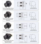 Type-c to USB 3.0 IP67/Ip68 Waterproof Connector Aviation Plug Quick Charge Female to Female Panel Mount PCB Socket FPC Cable
