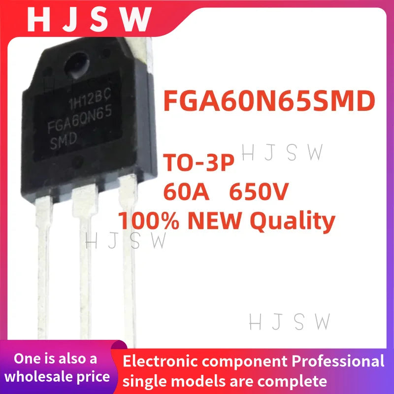 5/10/20PCS 100% Brand New and Quality FGA60N65SMD FGA 60N65SMD FGA60N65 60N65 TO-3P 60A 650V IGBT Power Transistor
