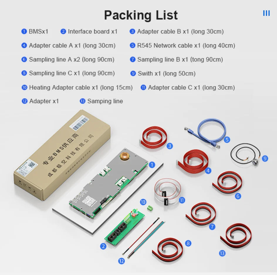 JIKONG PB2A16S20P Smart BMS 200A with 2A Active Balancer 8S 10S 12S 14S 16S 24V 48V LiFePo4 Li-Ion LTO Inverter Battery JK