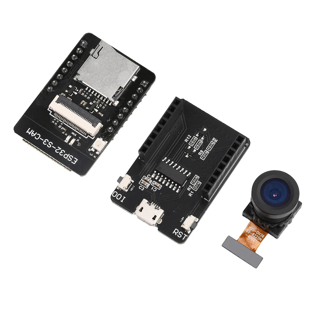 ESP32-S3-CAM WiFi Bluetooth Development Board Module Featuring the ESP32-S3-WROOM-1 N16R8 Module