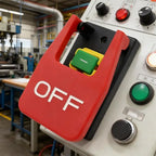 Electromagnetic Push Button Emergency Stop Switches Machine Switches for Quickly Turn Off Lathe, Milling Table, Cutter
