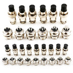 1/10/20set GX16 GX12 GX20 2P/3/4/5/6/7/8/9/10/12/14/15 Pin Female Male Air Aviation Connector Power Cable Electrical Plug Socket