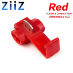 10pcs/30pcs T-Tap Connector Quick Electrical Cable Connector Snap Splice Lock  Waterproof Crimp Wire Terminal blue yellow red