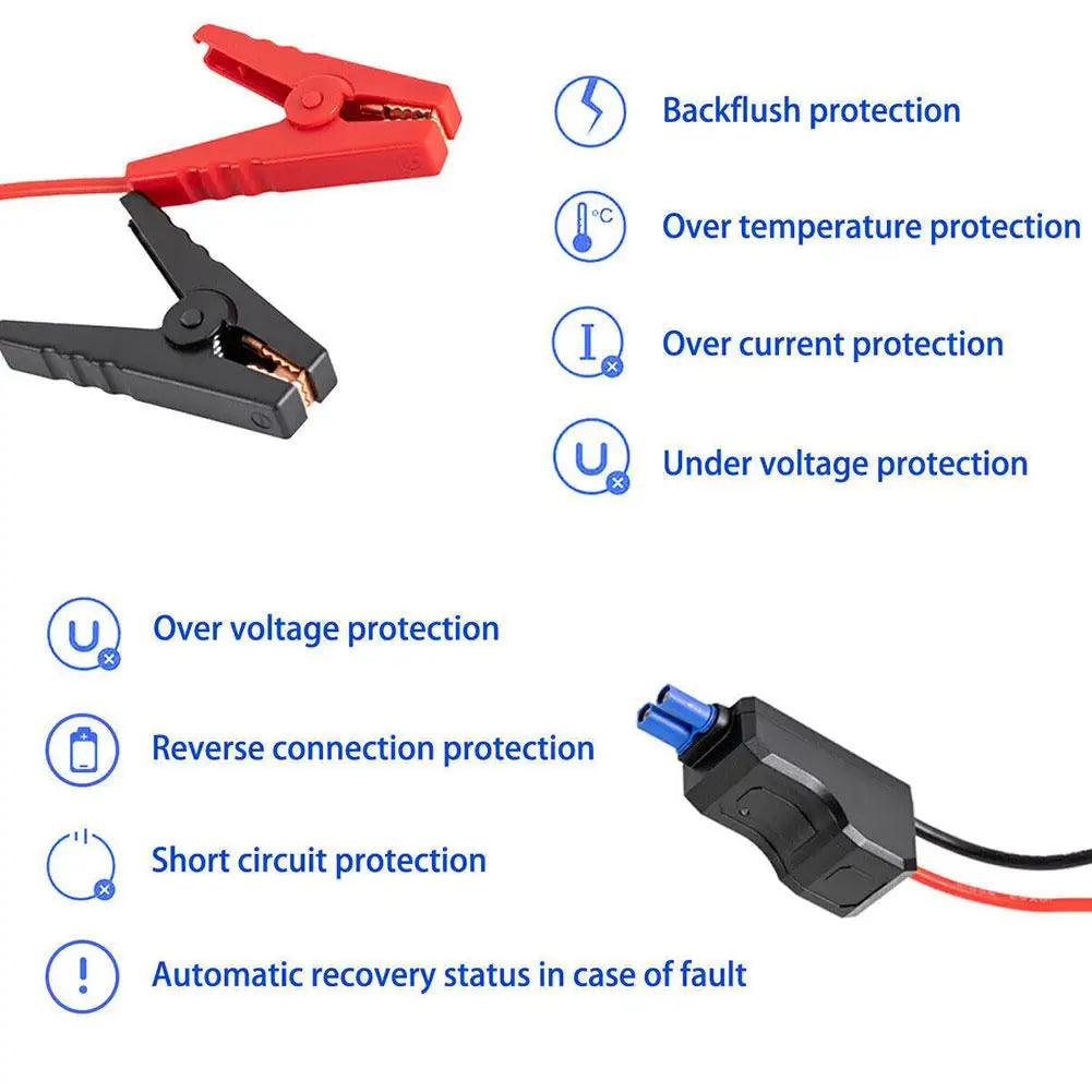 Car Emergency Power Relay Smart Clip Ignition Battery Accessories 500A Jumper System Cable Line Jump Connection Car