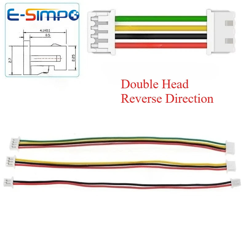 10pcs  1.25 2/3/4/5/6/7/8/9/10 Pin Micro 1.25MM Single/double Head Male Plug with 10cm 15cm 20cm Wire Connectors