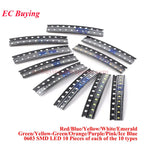 390Pcs/50pcs 0402 0603 0805 1206 3528 2835 5050 5730 SMD LED Kit Diodes Light Emitting Chip Surface Mount Diodo Red/Green/Blue