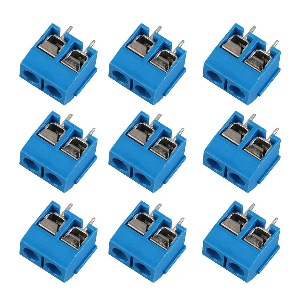 60pcs 5mm Pitch 2 Pin & 3 Pin PCB Mount Screw Terminal Block Connector for Arduino (50 x 2 Pin, 10 x 3 Pin)