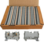 PT4 Push-in Din Rail Terminal PT-4 4mm² Cable Connector Electrical Connect Din Rail Screwless Terminal Block