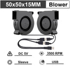 Gdstime 40mm 50mm DC 5V USB 60mm 70mm TV Box Cooling Fan 120mm 140mm Brushless AV Receiver Cooler w 2 in 1 USB Controller Cable