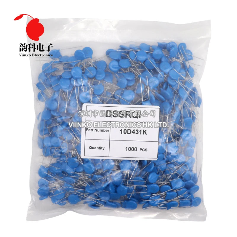 1000pcs varistor 10D270K 10D330K 10D390K 10D470K 10D151K 10D241K 10D271K 10D331K 10D391K 10D431K 10D471K 10D561K 10D681K 10D821K