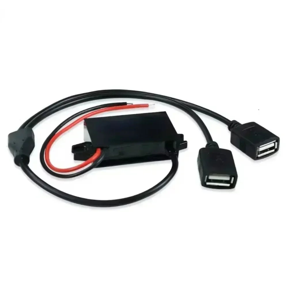 DC-DC 12V 24V 48V 60V 72V 90V To 5V 3A Voltage Regulator Power Supply Buck Module Dual USB Type-C Micro USB Output Power Adapter
