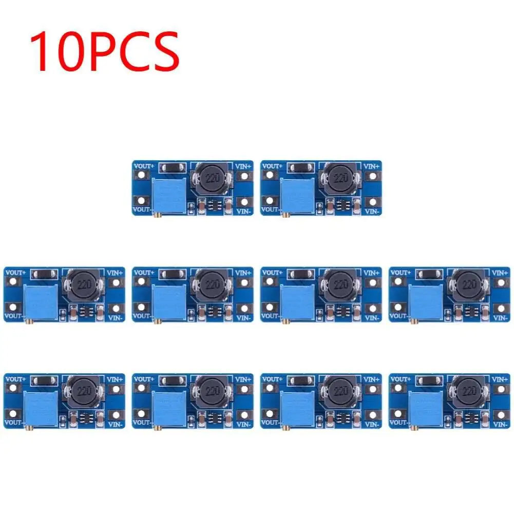 10PCS MT3608 DC-DC Step Up Converter Adjustable Booster Power Supply Module Voltage Regulator 2A Max 2V-24V To 5/9/12/28V