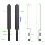 Spring Rubber Rod Antenna SMA 600‑6000MHz Full‑Band 2.4G 5.8G 868MHz 915MHz LoRa WAN Signal Booster Router Signal Enhancement