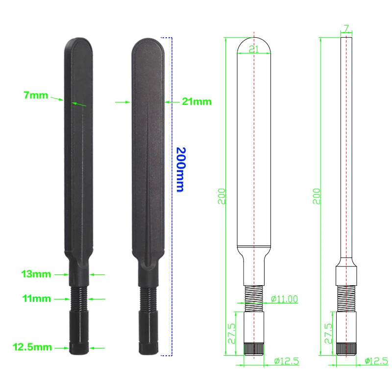 Spring Rubber Rod Antenna SMA 600‑6000MHz Full‑Band 2.4G 5.8G 868MHz 915MHz LoRa WAN Signal Booster Router Signal Enhancement