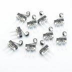 10pcs  3Pins Long handle Roller Lever Arm SPDT 12* 6 *6mm TIAIHUA Mous  Switch 1A 125V AC Micro Limit Switch