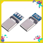 5PCS USB 3.1 Type-C Connector 24 Pins Male / Female Socket Receptacle Adapter To Solder Wire & Cable 24 Pins Support PCB Board